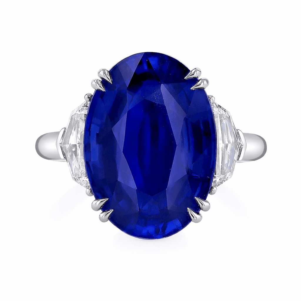 Oval Sapphire Solitaire
